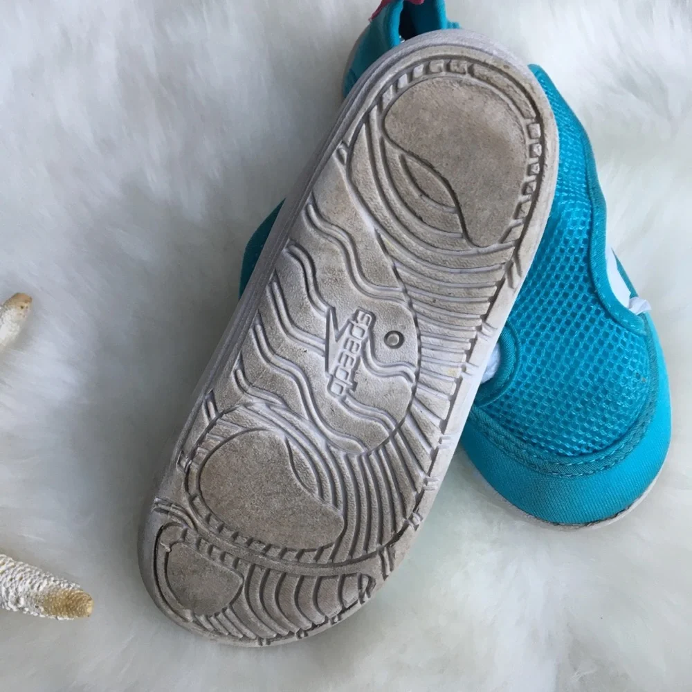 SPEEDO Teal Girls Neoprene Water Shoe Size L 9/10